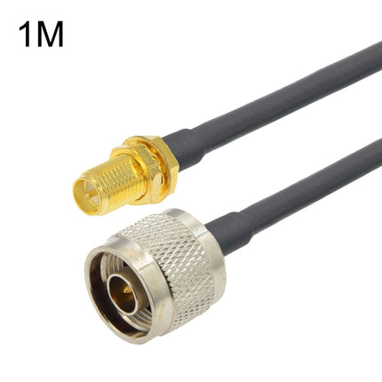 RP-SMA Female To N Male RG58 Coaxial Adapter Cable, Cable Length:1m-garmade.com