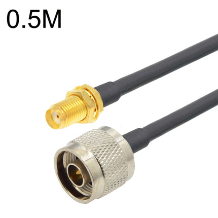 SMA Female To N Male RG58 Coaxial Adapter Cable, Cable Length:0.5m-garmade.com