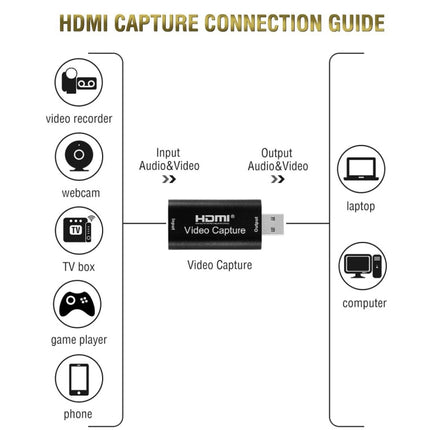 HDMI Video Capture Card Live Recording Box Video Capture Adapter Box-garmade.com