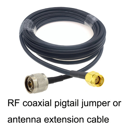 RP-SMA Male to N Male RG58 Coaxial Adapter Cable, Cable Length:1m-garmade.com
