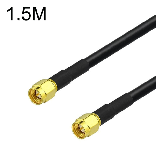 SMA Male To SMA Male RG58 Coaxial Adapter Cable, Cable Length:1.5m-garmade.com
