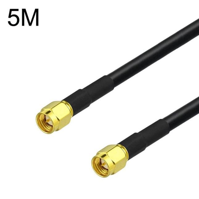 SMA Male To SMA Male RG58 Coaxial Adapter Cable, Cable Length:5m-garmade.com