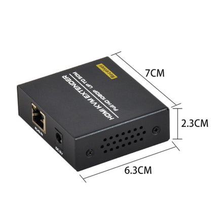 FJGEAR FJ-HKV50 HDMI+USB To KVM 1080P IP 50M Extender, Plug Type:EU Plug-garmade.com