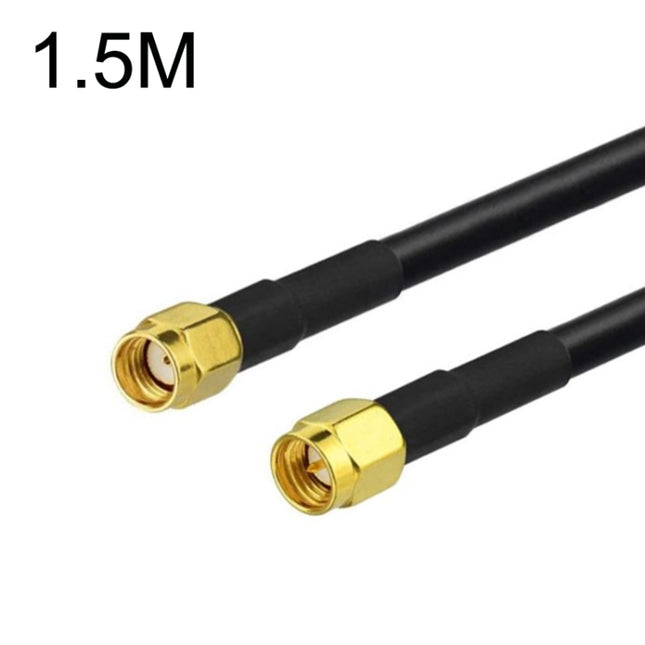 SMA Male To RP-SMA Male RG58 Coaxial Adapter Cable, Cable Length:1.5m-garmade.com