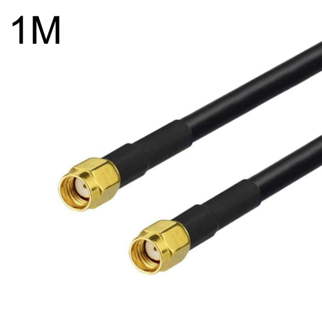 RP-SMA Male To RP-SMA Male RG58 Coaxial Adapter Cable, Cable Length:1m-garmade.com