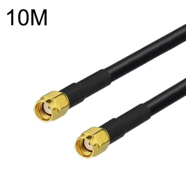 RP-SMA Male To RP-SMA Male RG58 Coaxial Adapter Cable, Cable Length:10m-garmade.com