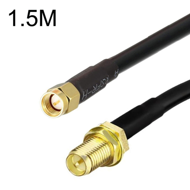 SMA Male To RP-SMA Female RG58 Coaxial Adapter Cable, Cable Length:1.5m-garmade.com