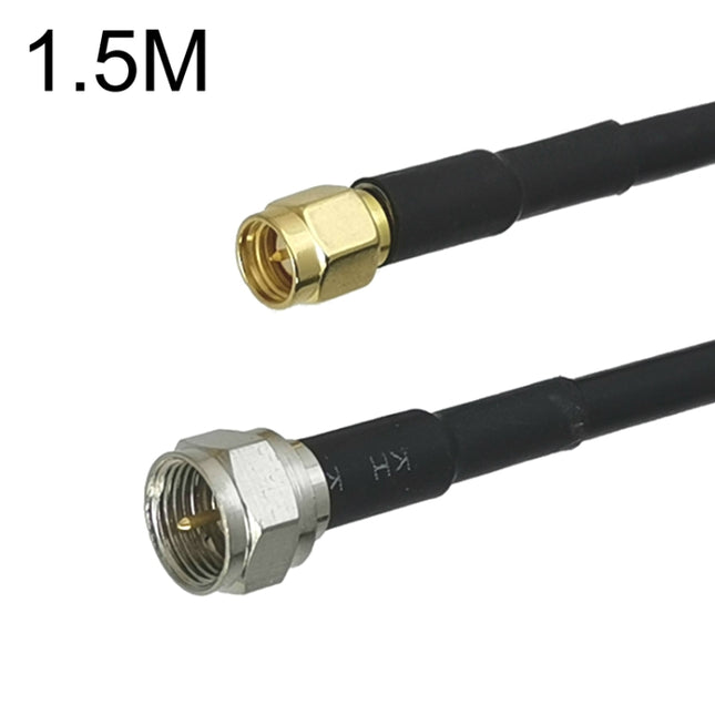 SMA Male To F TV Male RG58 Coaxial Adapter Cable, Cable Length:1.5m-garmade.com