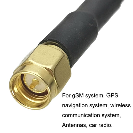 SMA Male To F TV Male RG58 Coaxial Adapter Cable, Cable Length:1.5m-garmade.com