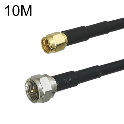 SMA Male To F TV Male RG58 Coaxial Adapter Cable, Cable Length:10m-garmade.com