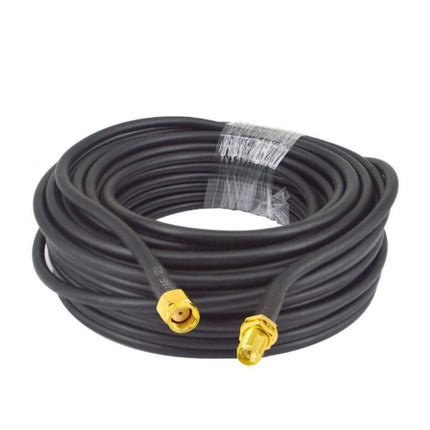 RP-SMA Male To RP-SMA Female RG58 Coaxial Adapter Cable, Cable Length:0.5m-garmade.com