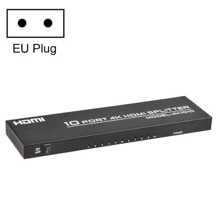 FJGEAR FJ-SM1010 30HZ HDMI 4K HD Audio And Video Splitter, Plug Type:EU Plug(Black)-garmade.com