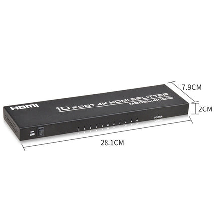 FJGEAR FJ-SM1010 30HZ HDMI 4K HD Audio And Video Splitter, Plug Type:EU Plug(Black)-garmade.com