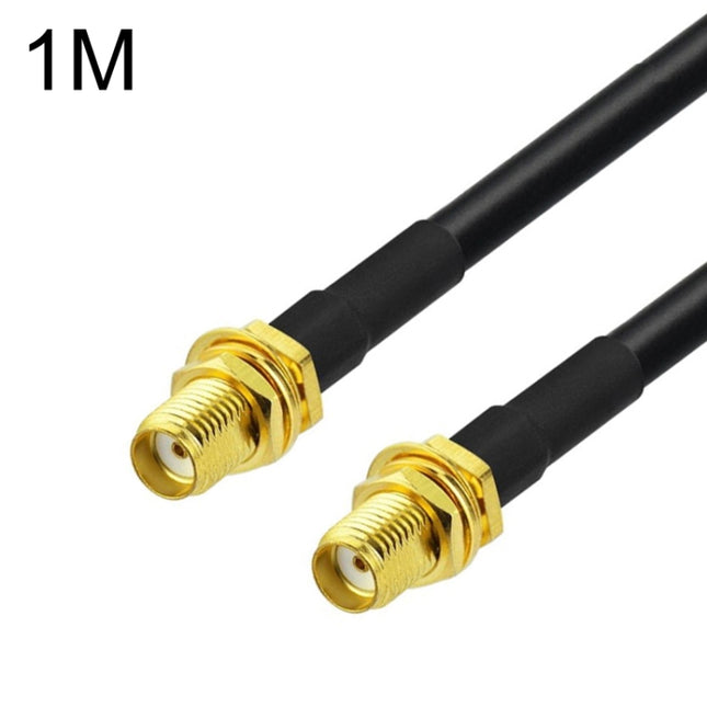 SMA Female To SMA Female RG58 Coaxial Adapter Cable, Cable Length:1m-garmade.com