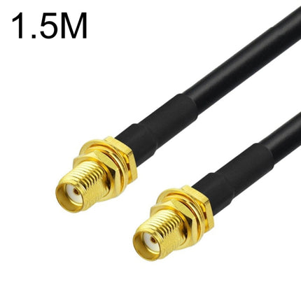 SMA Female To SMA Female RG58 Coaxial Adapter Cable, Cable Length:1.5m-garmade.com