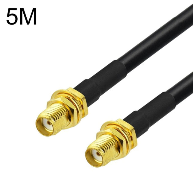 SMA Female To SMA Female RG58 Coaxial Adapter Cable, Cable Length:5m-garmade.com