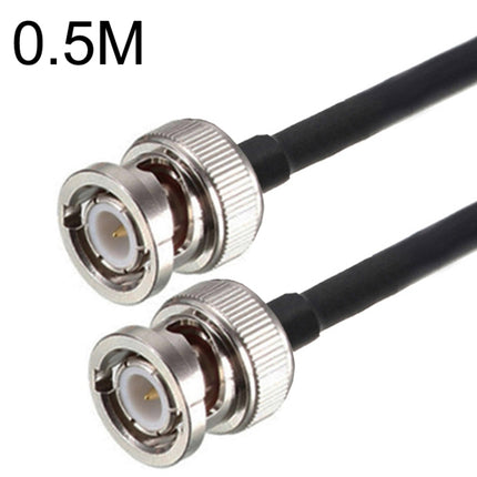 BNC Male To BNC Male RG58 Coaxial Adapter Cable, Cable Length:0.5m-garmade.com