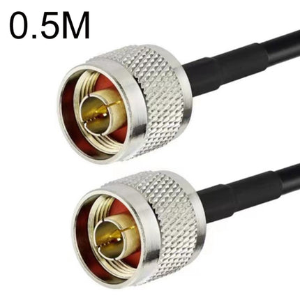 N Male To N Male RG58 Coaxial Adapter Cable, Cable Length:0.5m-garmade.com