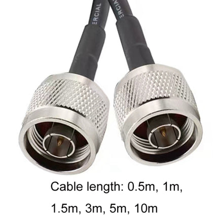 N Male To N Male RG58 Coaxial Adapter Cable, Cable Length:0.5m-garmade.com
