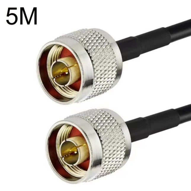 N Male To N Male RG58 Coaxial Adapter Cable, Cable Length:5m-garmade.com