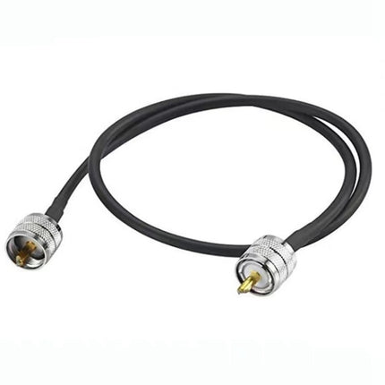 UHF Male To UHF Male RG58 Coaxial Adapter Cable, Cable Length:0.5m-garmade.com