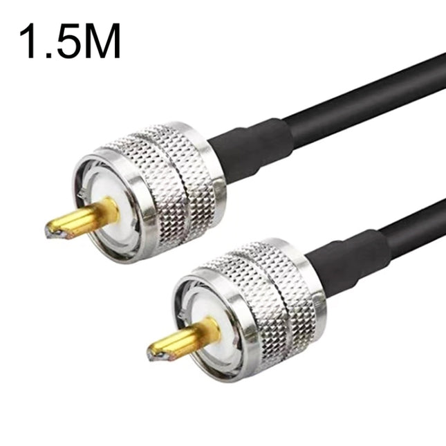 UHF Male To UHF Male RG58 Coaxial Adapter Cable, Cable Length:1.5m-garmade.com