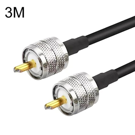 UHF Male To UHF Male RG58 Coaxial Adapter Cable, Cable Length:3m-garmade.com