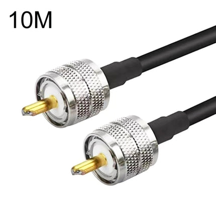 UHF Male To UHF Male RG58 Coaxial Adapter Cable, Cable Length:10m-garmade.com