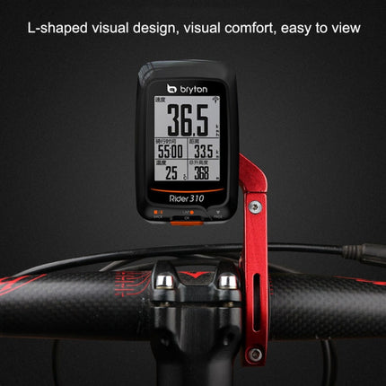 BG-371 Bicycle Aluminum Alloy Code Table Frame Universal Code Table Extension Flashlight Bracket(Red)-garmade.com