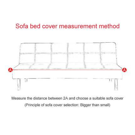 All-inclusive Cover Non-slip Armrestless Folding Sofa Bed Cover, Size:L(Troy)-garmade.com