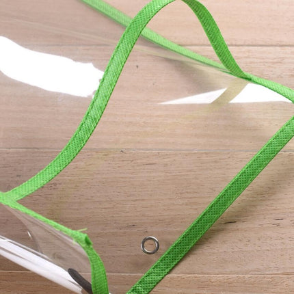 6 Pcs ?Erasable Hanging PVCA4 Transparent Sewing Red Document Dry Erase Bag, Size:21×30cm(Green)-garmade.com