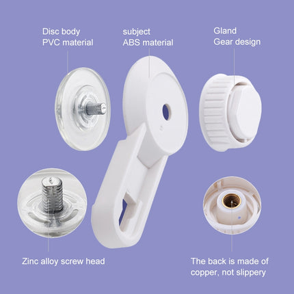 Toilet Paper Holder Suction Cup Wall Mount Removable Rack(White)-garmade.com