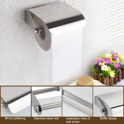 Wall Mounted Tissue Holder Stainless Steel Bathroom Roll Tissue Box Toilet Paper Holder-garmade.com