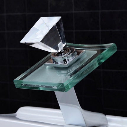 LED Waterfall Faucet Colorful Temperature Control Color-changing Anti-scalding Faucet-garmade.com