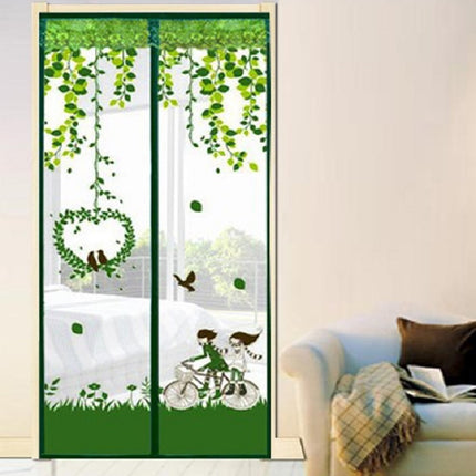 Summer Anti-Mosquit Curtain Encryption Magnetic Screen, Size:90x210cm(Green)-garmade.com