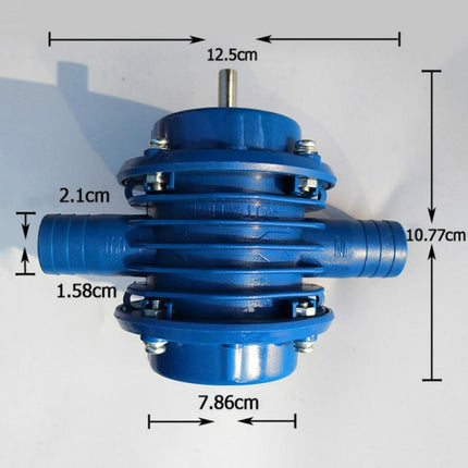 J137 Household Small Self-priming Centrifugal Pump Electric Drill Water Pump(Blue)-garmade.com