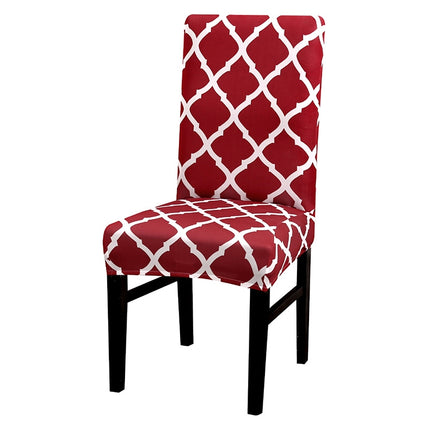 Universal Simple Stretch Chair Cover(Wine Red)-garmade.com