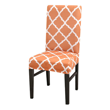 Universal Simple Stretch Chair Cover(Orange)-garmade.com