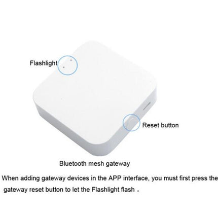 Bluetooth Multifunction Gateway Smart Home Door and Window Sensor Socket Control Center(White)-garmade.com