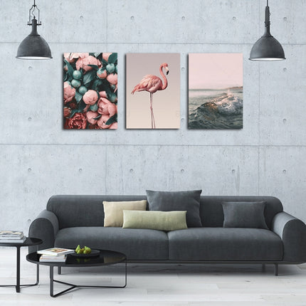 B283 Canvas Painting Modern Wall Art Poster Home Decoration with Frame, Size:39x52cm(Sea)-garmade.com