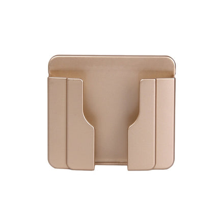 Wall Mobile Phone Holder Stand Socket Charger Storage Box(Gold)-garmade.com