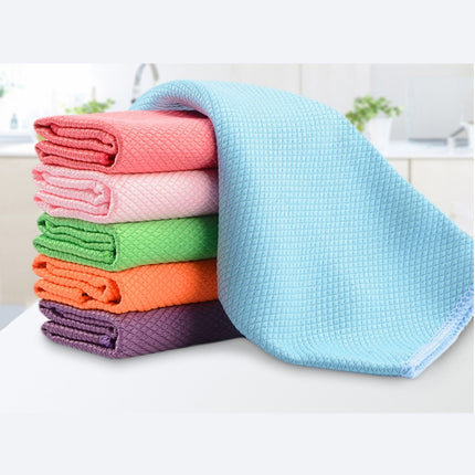 6 PCS Kitchen Glass Window Soft Fiber Clean Towel 30×30 cm ,Colour:Color-garmade.com