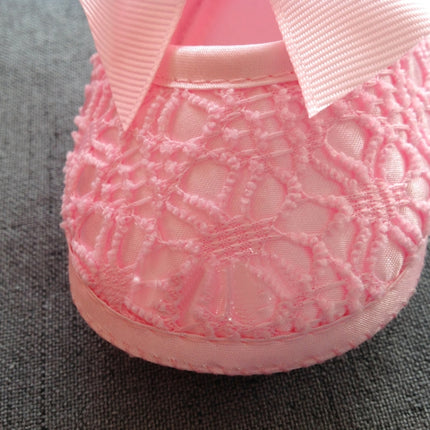 Baby Shoes Newborn Baby Girls Princess Baby Girls Shoes Bowknot Crib Non-slip Footwear Shoe, Size:11(Pink)-garmade.com