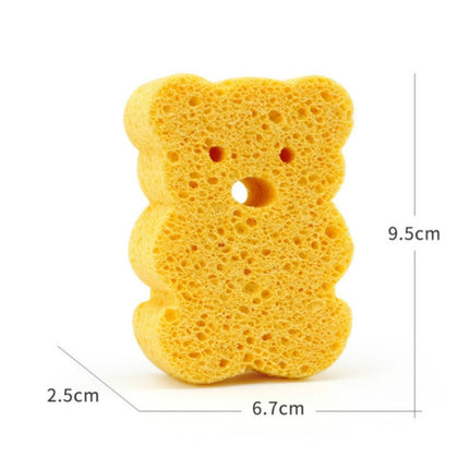 Baby Newborn Child Bath Artifact Sponge(Wooden Bear)-garmade.com