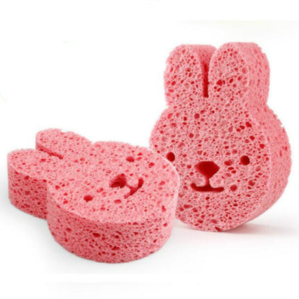 Baby Newborn Child Bath Artifact Sponge(Pink Rabbit)-garmade.com