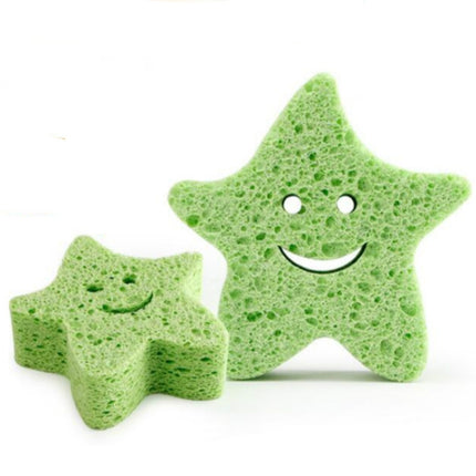 Baby Newborn Child Bath Artifact Sponge(Green Starfish)-garmade.com