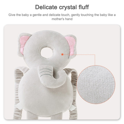 Infant Baby Learning to Walk Sitting Fall Protection Head Cotton Core Pillow Protector Safety Care, Size:Conventional(Bear Mesh)-garmade.com