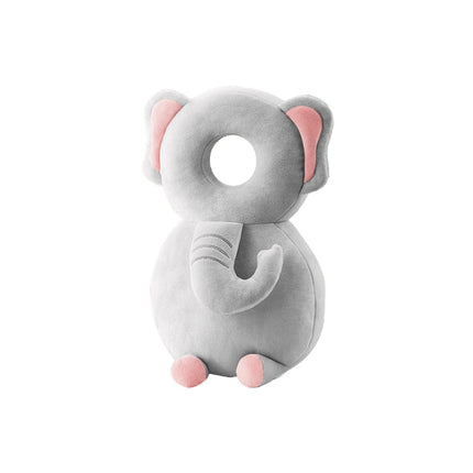 Infant Baby Learning to Walk Sitting Fall Protection Head Cotton Core Pillow Protector Safety Care, Size:Conventional(Elephant Crystal Velvet)-garmade.com