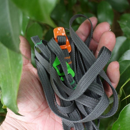 Outdoor Guick Release Camping Clothesline Strapping Rope(Green)-garmade.com