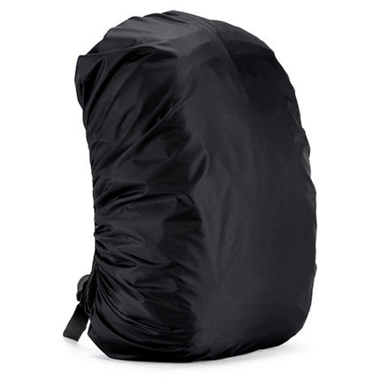 35L Adjustable Waterproof Dustproof Backpack Rain Cover Portable Ultralight Protective Cover(Black)-garmade.com